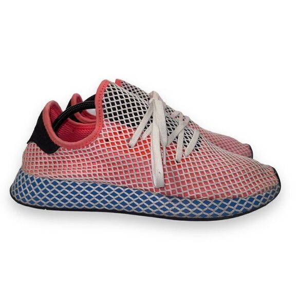 Adidas Deerupt 'Red Blue' Casual Sneakers CQ2624 Men's 12 - Picture 4 of 11